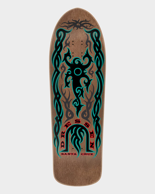 9.90in Dressen Tribal Reissue Santa Cruz Skateboard Deck