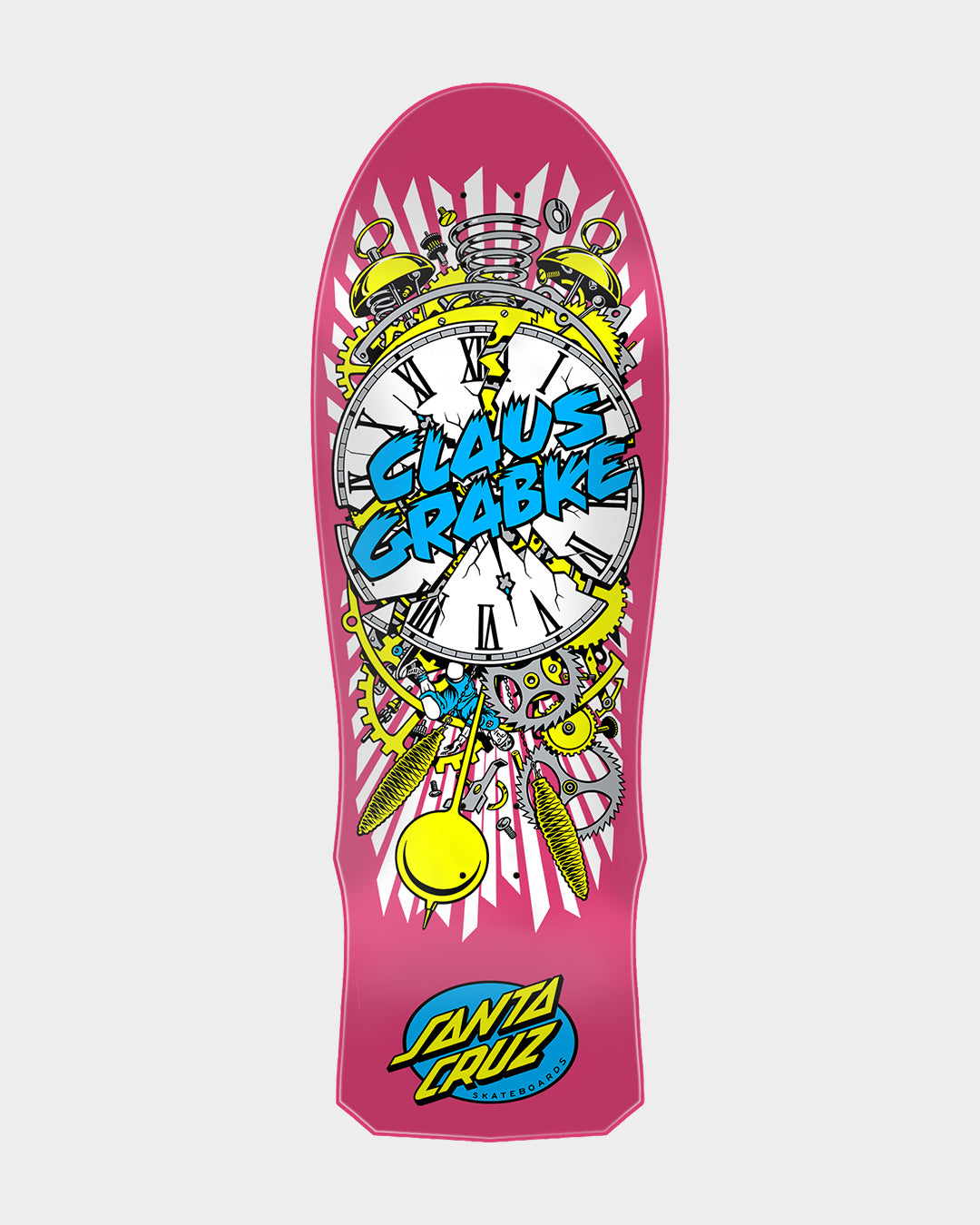 10.04in Grabke Exploding Clock Reissue Santa Cruz Skateboard Deck