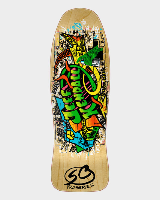 9.69in Kendall Graffiti Reissue Santa Cruz Skateboard Deck