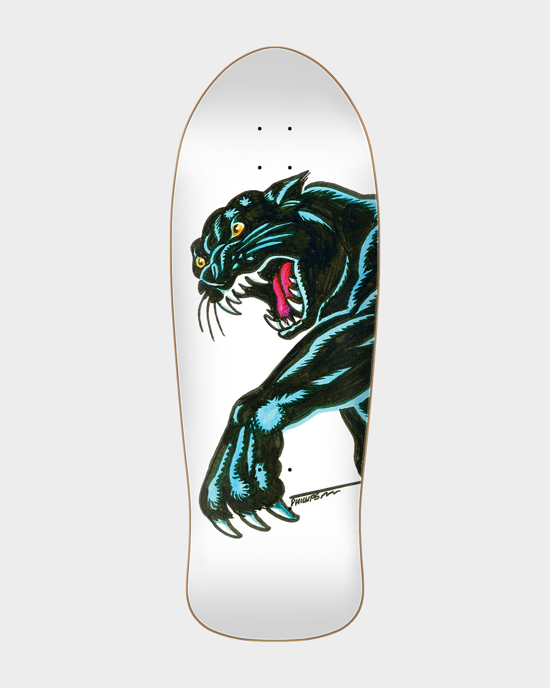10.54in Natas Sketch Panther Reissue Santa Cruz Skateboard Deck