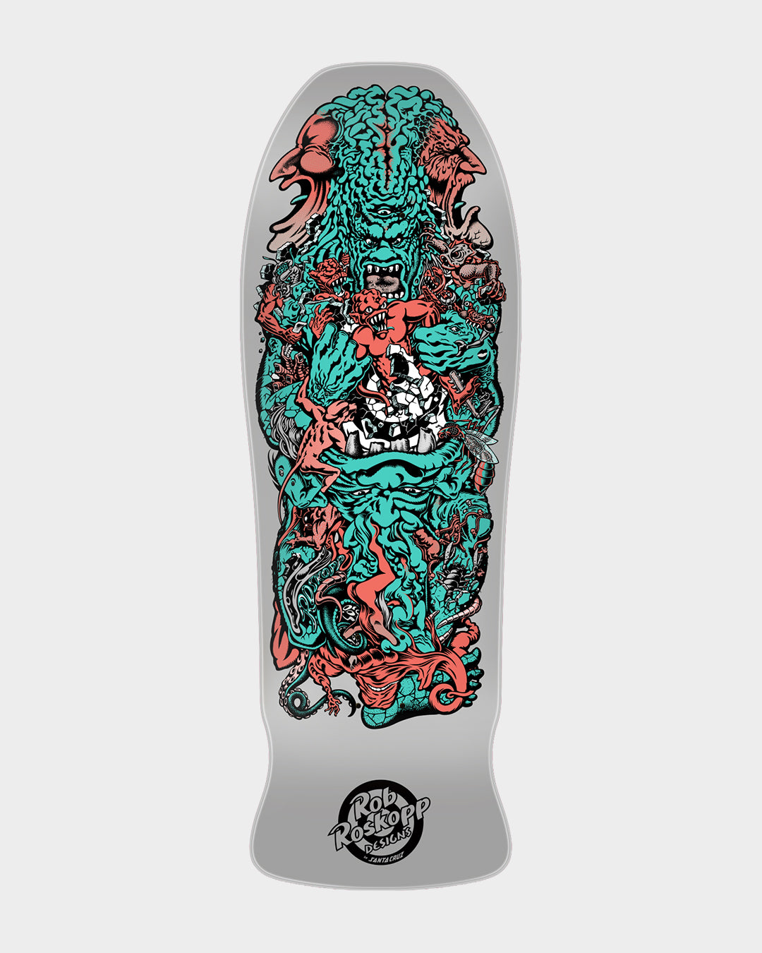 10.22in Roskopp Five Reissue Santa Cruz Skateboard Deck