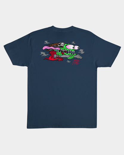 Stranger Things Eddie Slasher Men's T-shirt Blue Dusk