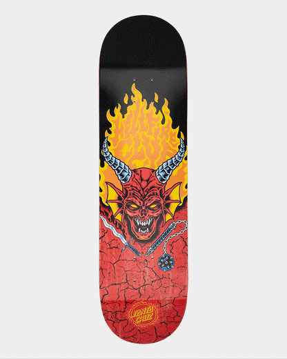 8.25in Stranger Things Hellfire Club Santa Cruz Skateboard Deck