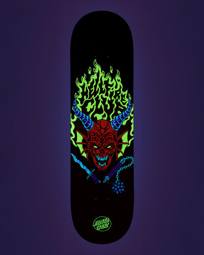 8.25in Stranger Things Hellfire Club Santa Cruz Skateboard Deck