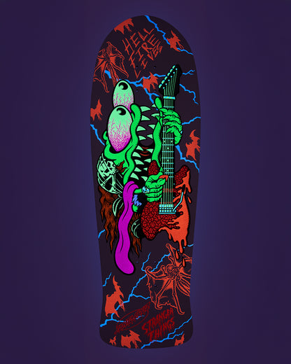 10.1in Stranger Things Meek Eddie Slasher Reveal Santa Cruz Skateboard Deck