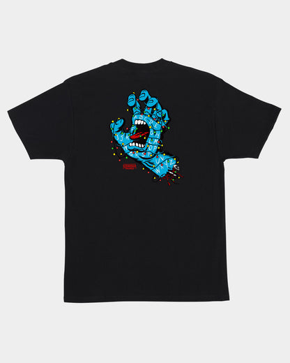 Stranger Things Screaming Lights Men's T-shirt Black