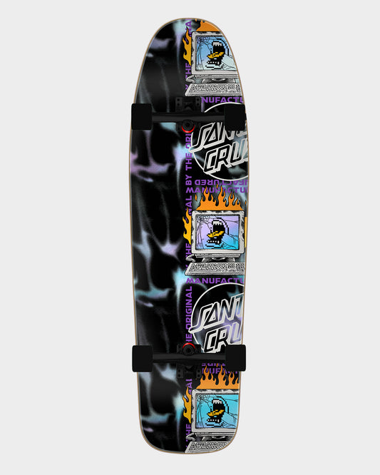 9.80in Self Destruct Shaped Cruiser Skateboard Santa Cruz Misc