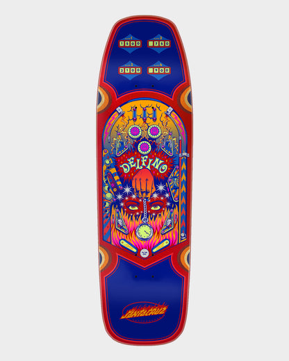 9.14in Fabiana Delfino Pinball Santa Cruz Shaped Skateboard Deck