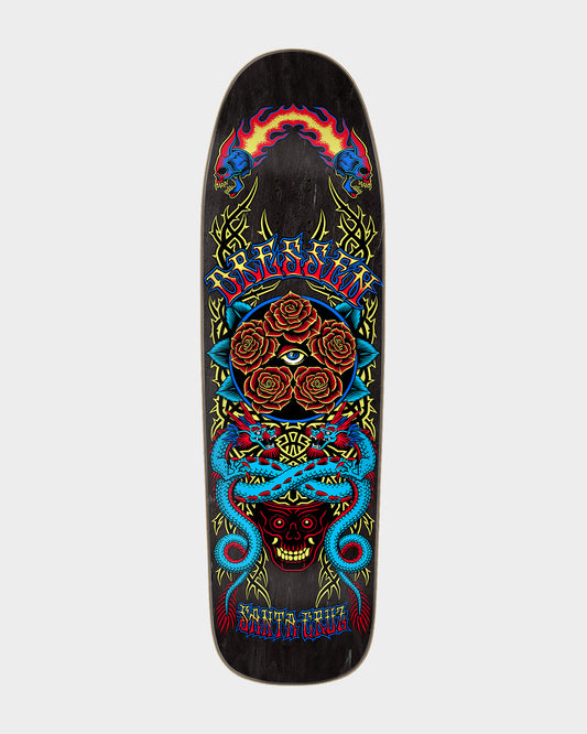 9.30in Dressen Rose Crew Five Pro Shaped Santa Cruz Skateboard Deck