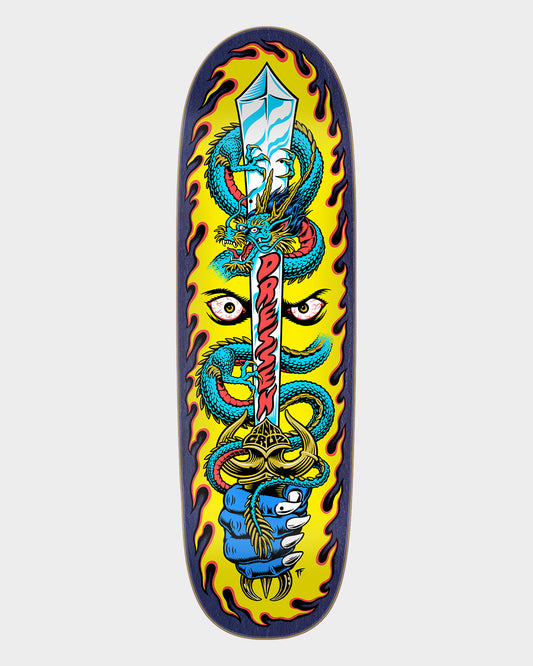 9.25in Dressen Sword Pro Shaped Santa Cruz Skateboard Deck Misc