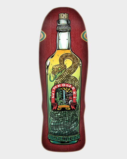 10.35in Winkowski Agave Snake Santa Cruz Shaped Skateboard Deck