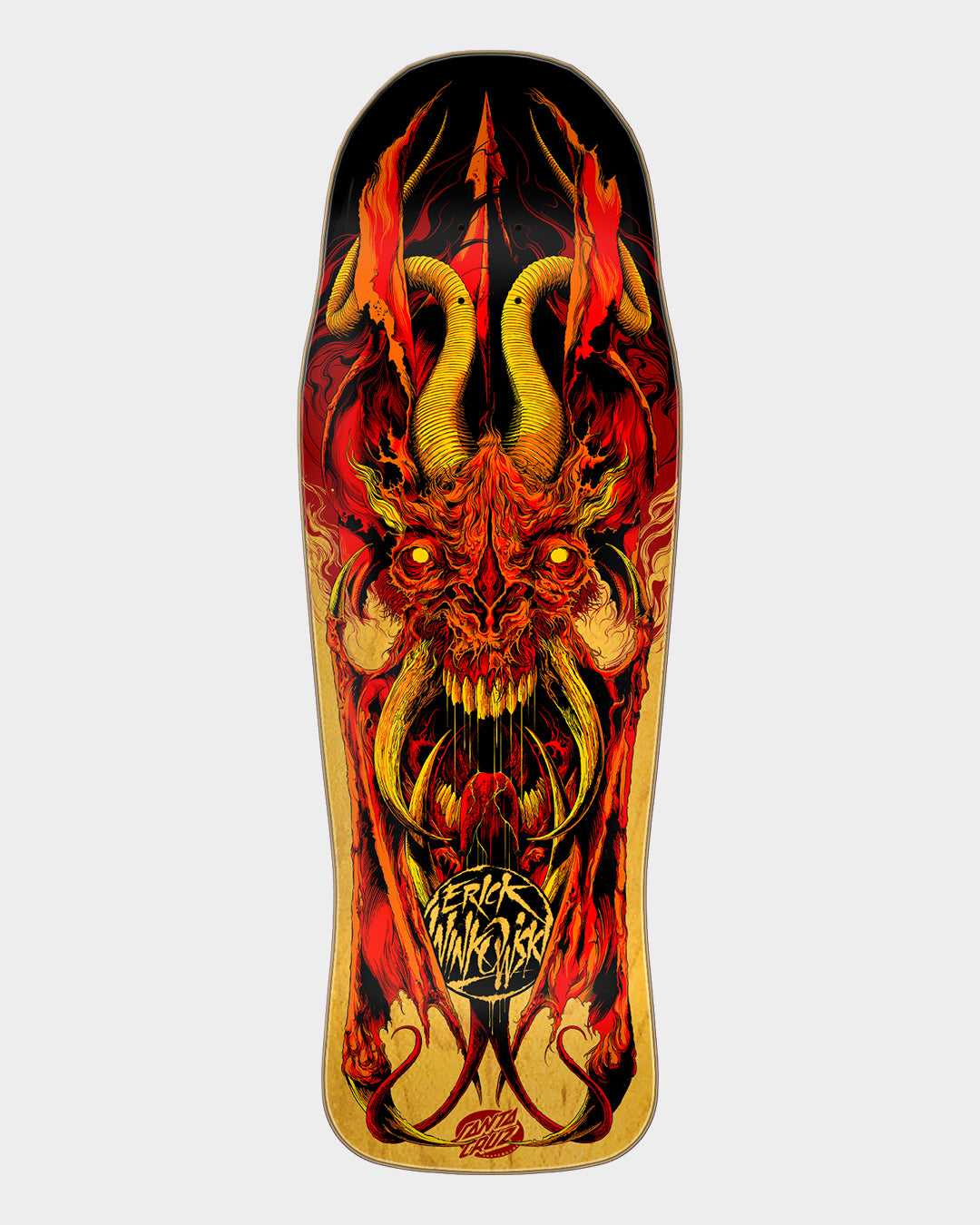 10.34in Winkowski Primeval Pro Shaped Santa Cruz Skateboard Deck Misc