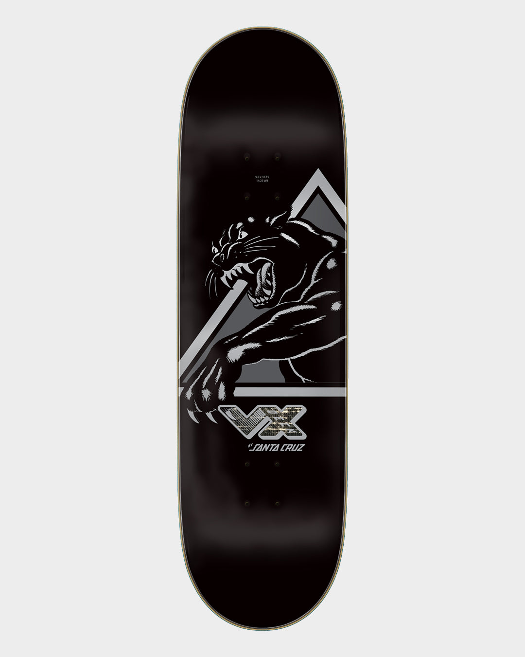 9.00in Natas Shattered Panther VX Santa Cruz Skateboard Deck