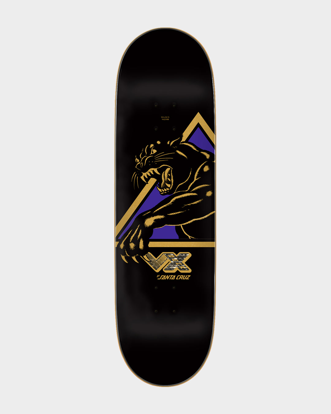 9.00in Natas Shattered Panther VX Deck Santa Cruz Skateboard Deck