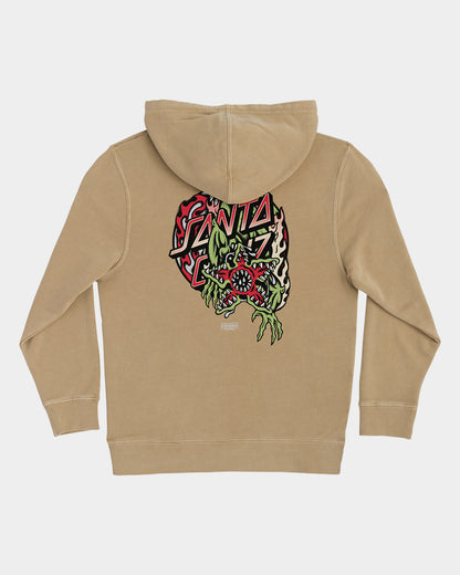 Stranger Things Demogorgon Dot Youth Hoodie Sandstone