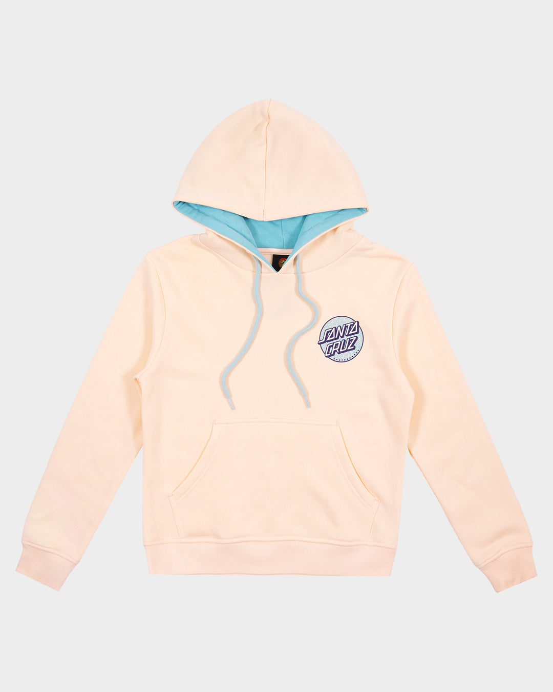 Sprinkle Dot Girls Pullover Hoodie Pink Coral