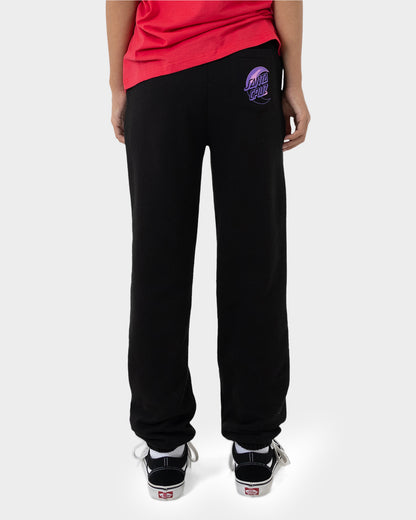 Seeing Moon Dot Girls Track Pant Black