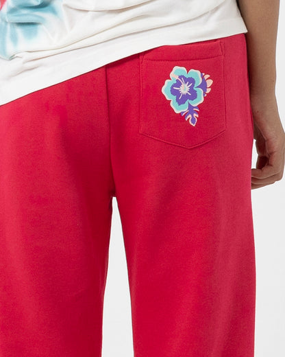 Free Spirit Floral Girls Track Pant Rose