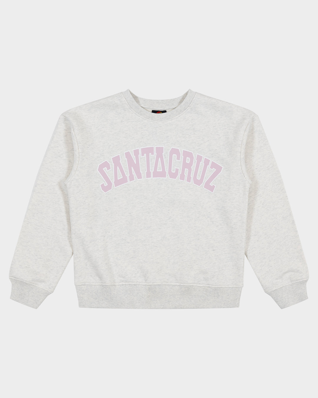 Collegiate Strip Girls Sweater White Marle
