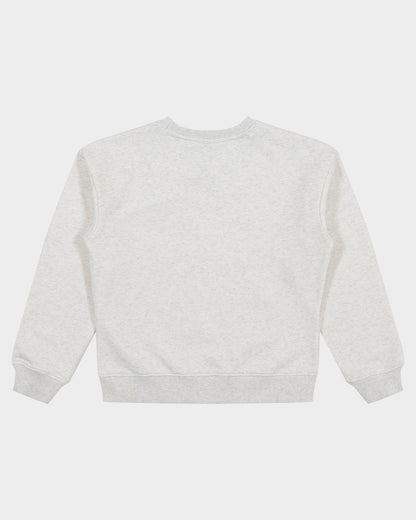 Collegiate Strip Girls Sweater White Marle