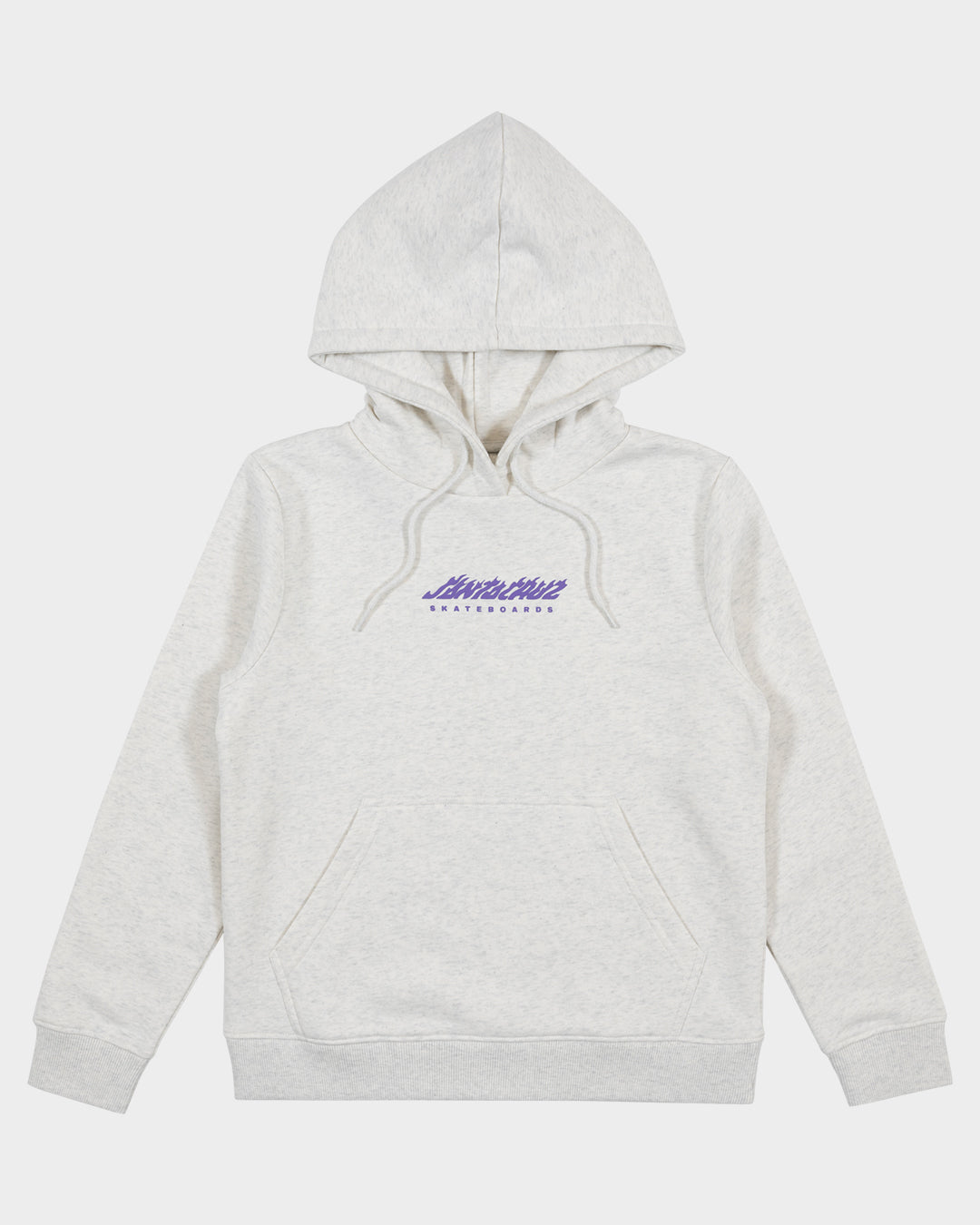 Fusion Flame Stack Strip Girls Pullover Hoodie White Marle