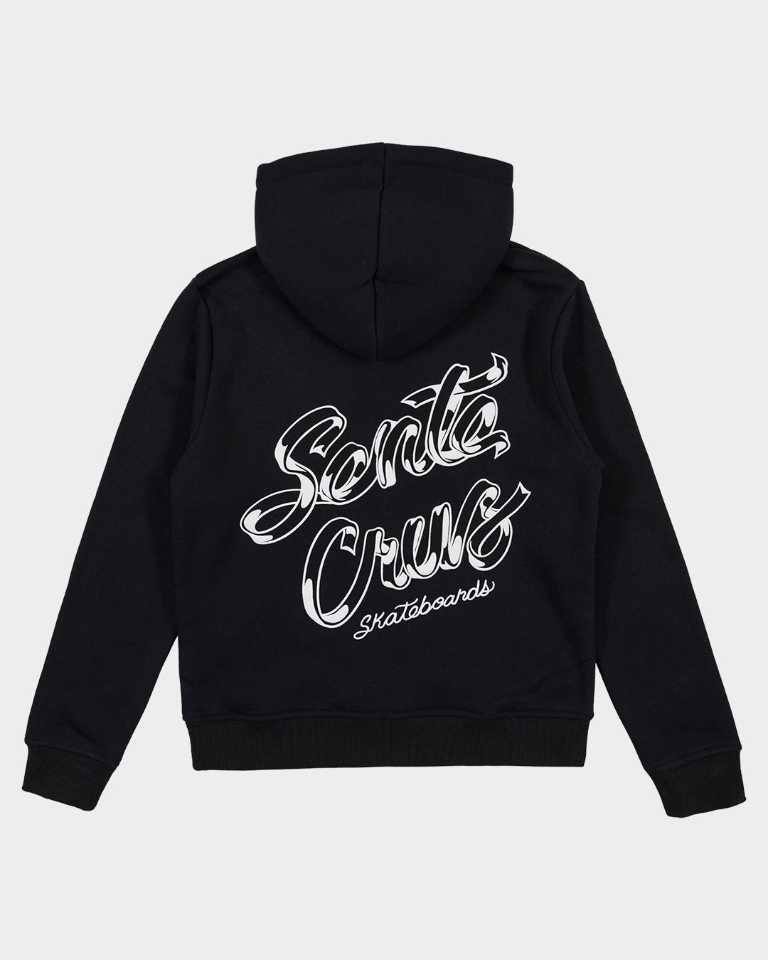 OS Ribbon Script Girls Pullover Hoodie Black