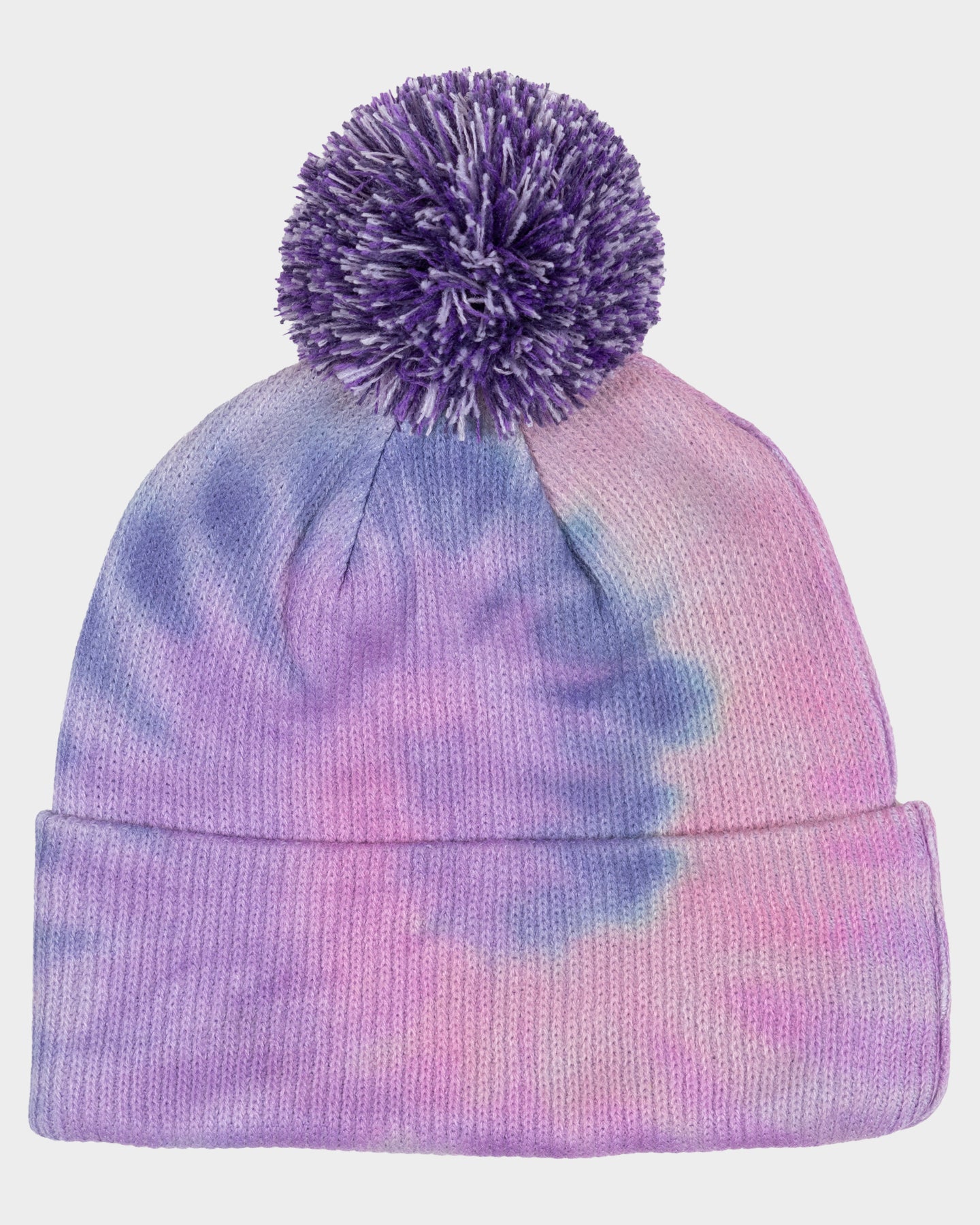Opus Dot Girls Bobble Beanie Pink Tie Dye