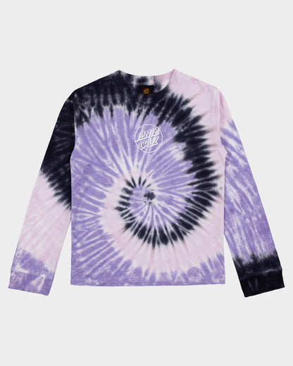 Opus Dot Girls L/S T-Shirt Pink Tie Dye