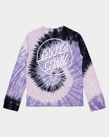 Opus Dot Girls L/S T-Shirt Pink Tie Dye
