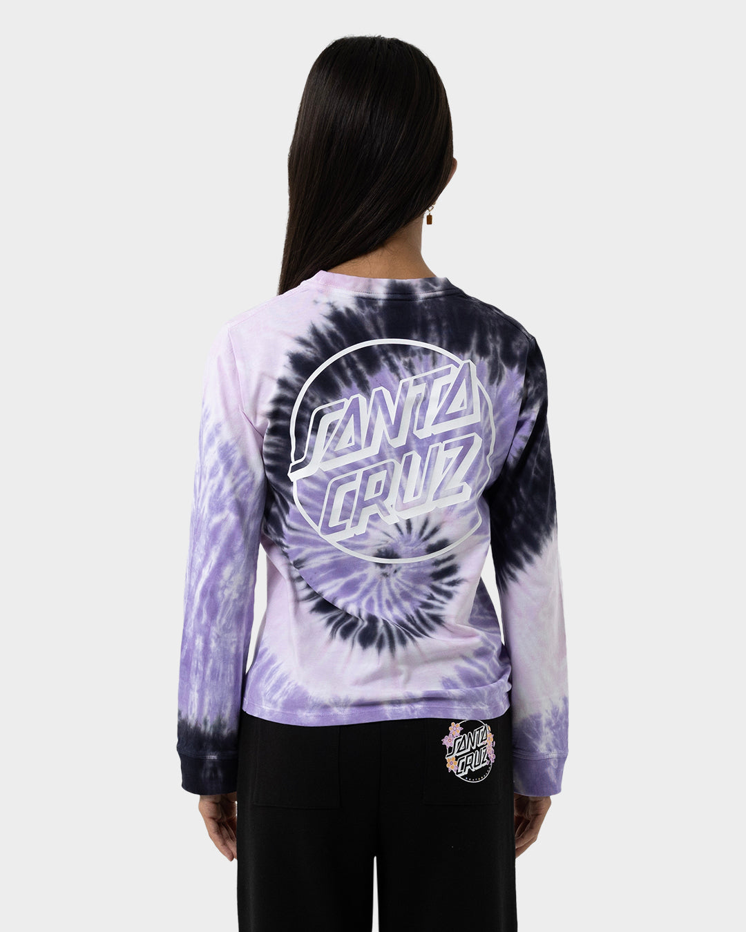 Opus Dot Girls L/S T-Shirt Pink Tie Dye
