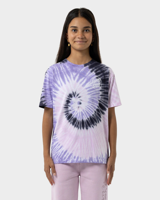 Opus Dot Girls Oversize T-Shirt Pink Tie Dye