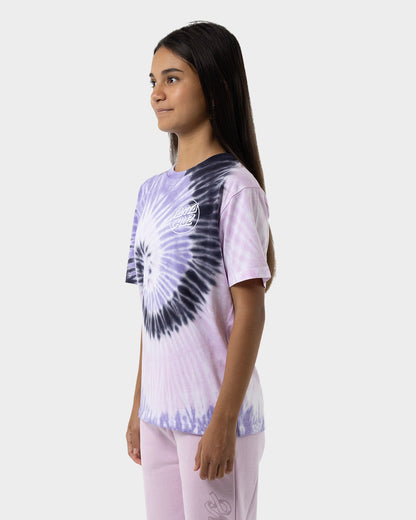 Opus Dot Girls Oversize T-Shirt Pink Tie Dye