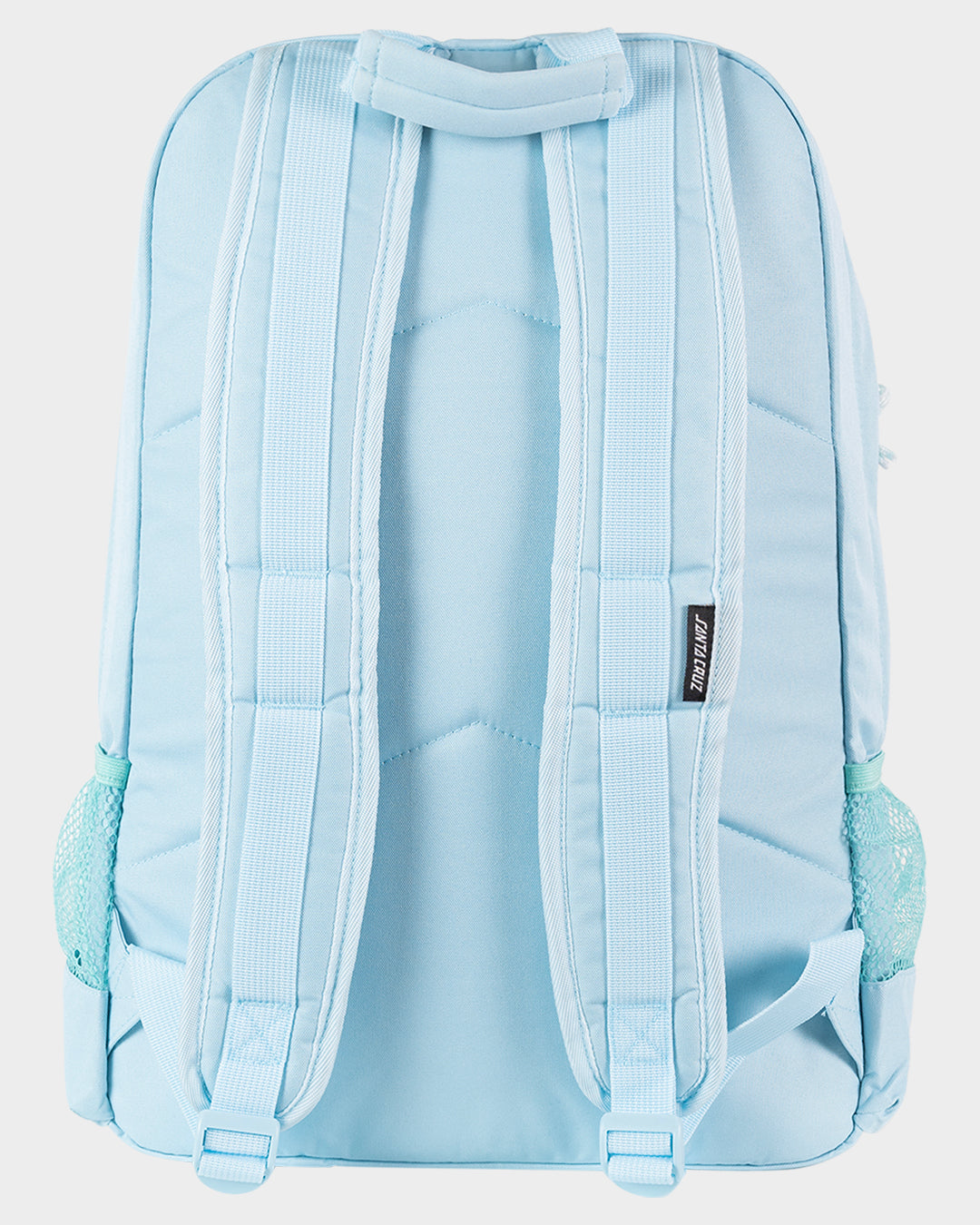 Checker Heart Dot Girls Backpack Aqua Check