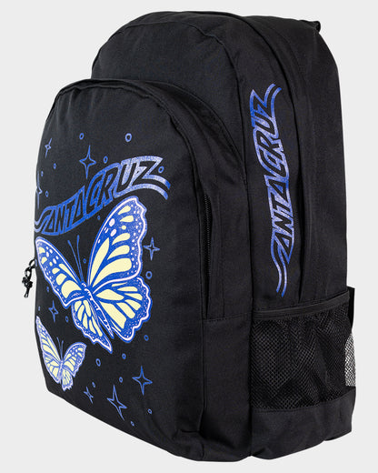 Winged Butterflies Girls Backpack Black
