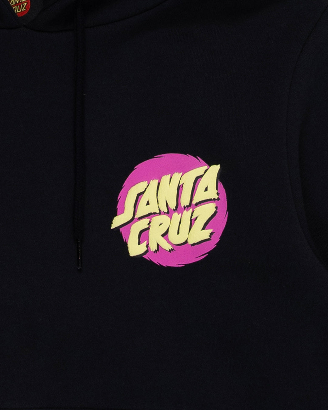 Style Dot Girls Pullover Hoodie Off Black
