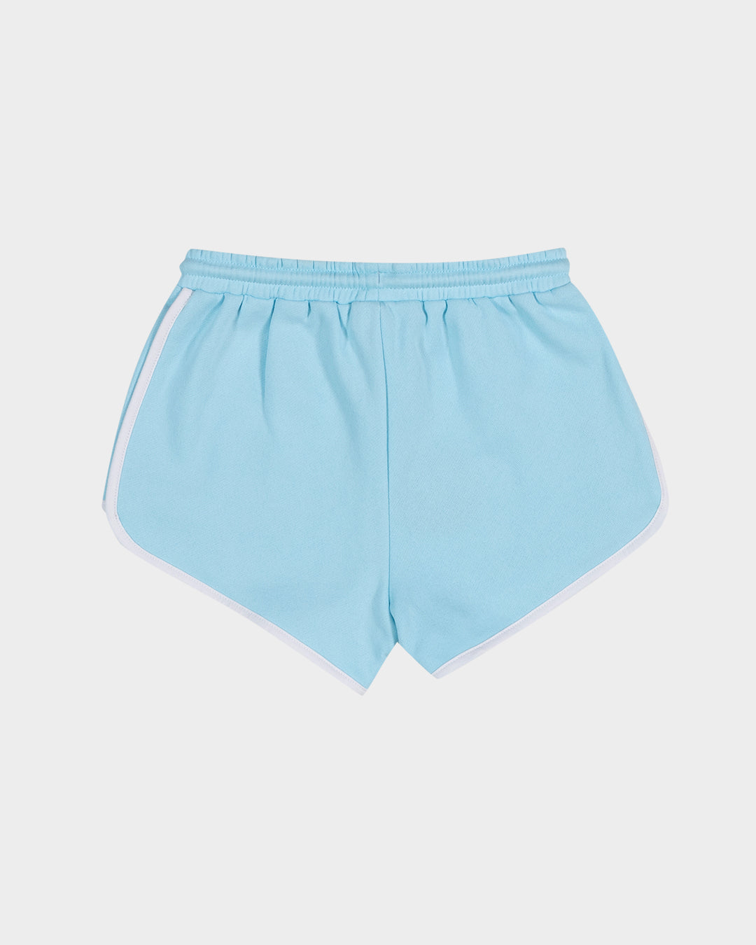 Checker Heart Dot Girls Track Shorts Aqua