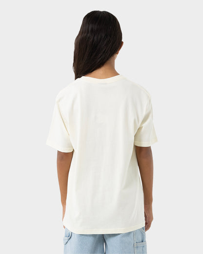 Checker Block Girls Oversize T-shirt Cream