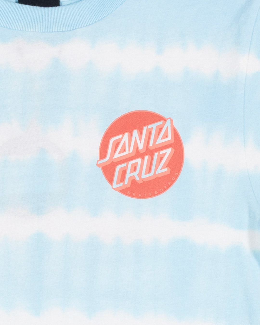 Other Dot Redux Girls Cropped T-shirt Aqua Tie Dye