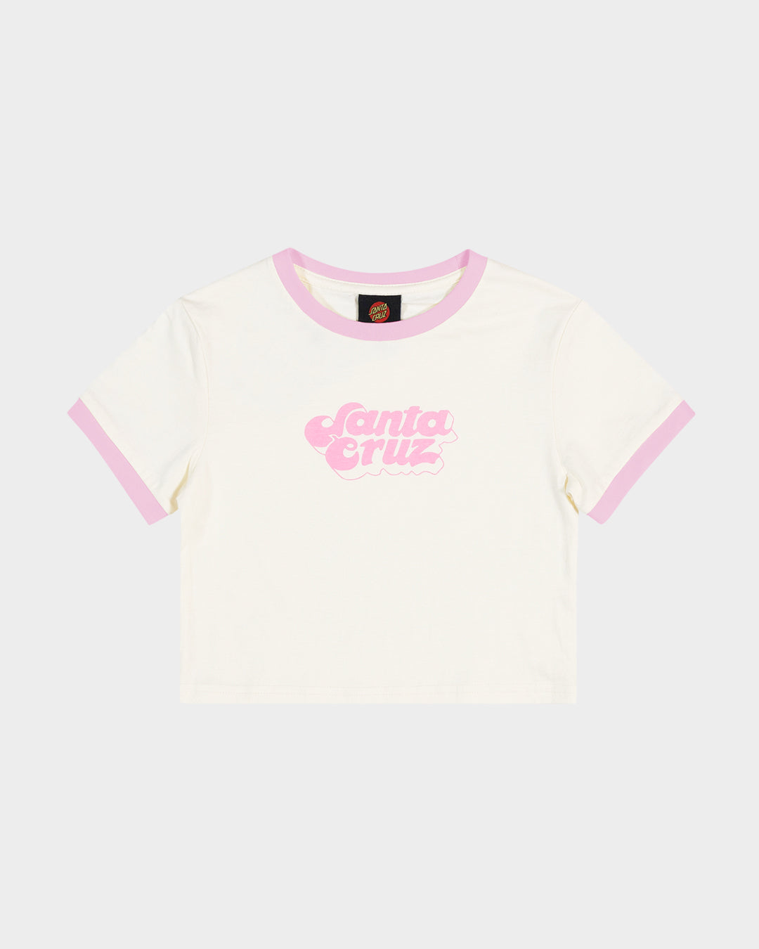 Groovy Stack Girls Baby Fit T-shirt Cream