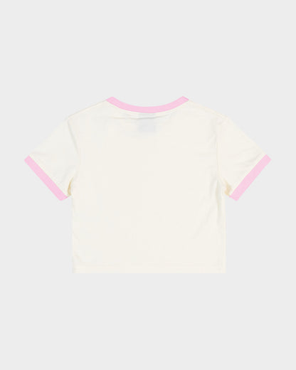 Groovy Stack Girls Baby Fit T-shirt Cream