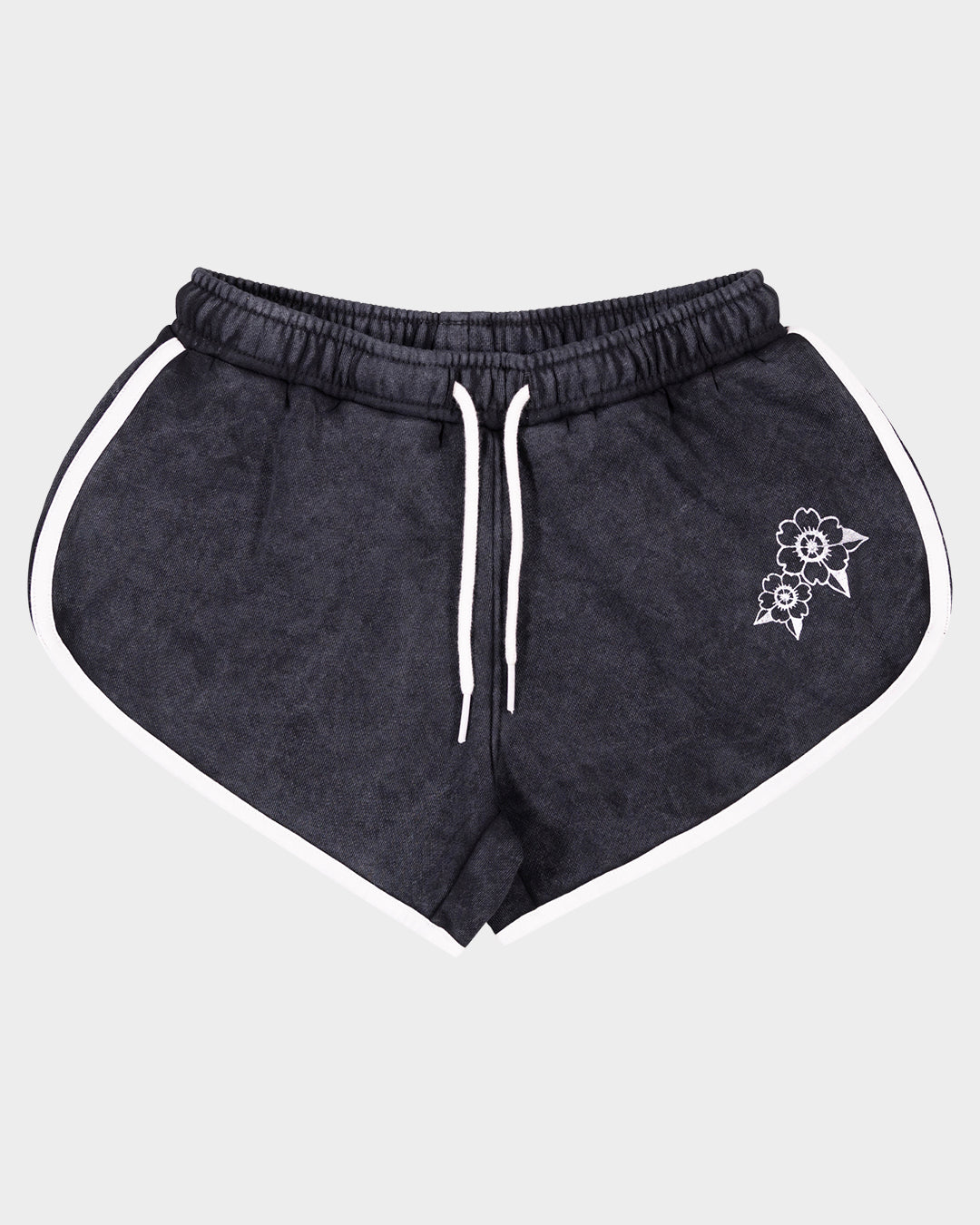 Strange Hibiscus Retro Girls Track Shorts