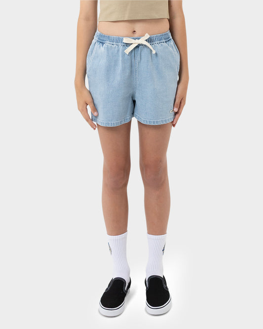 Minimal Burnt Opus Rainbow Girls Denim Shorts