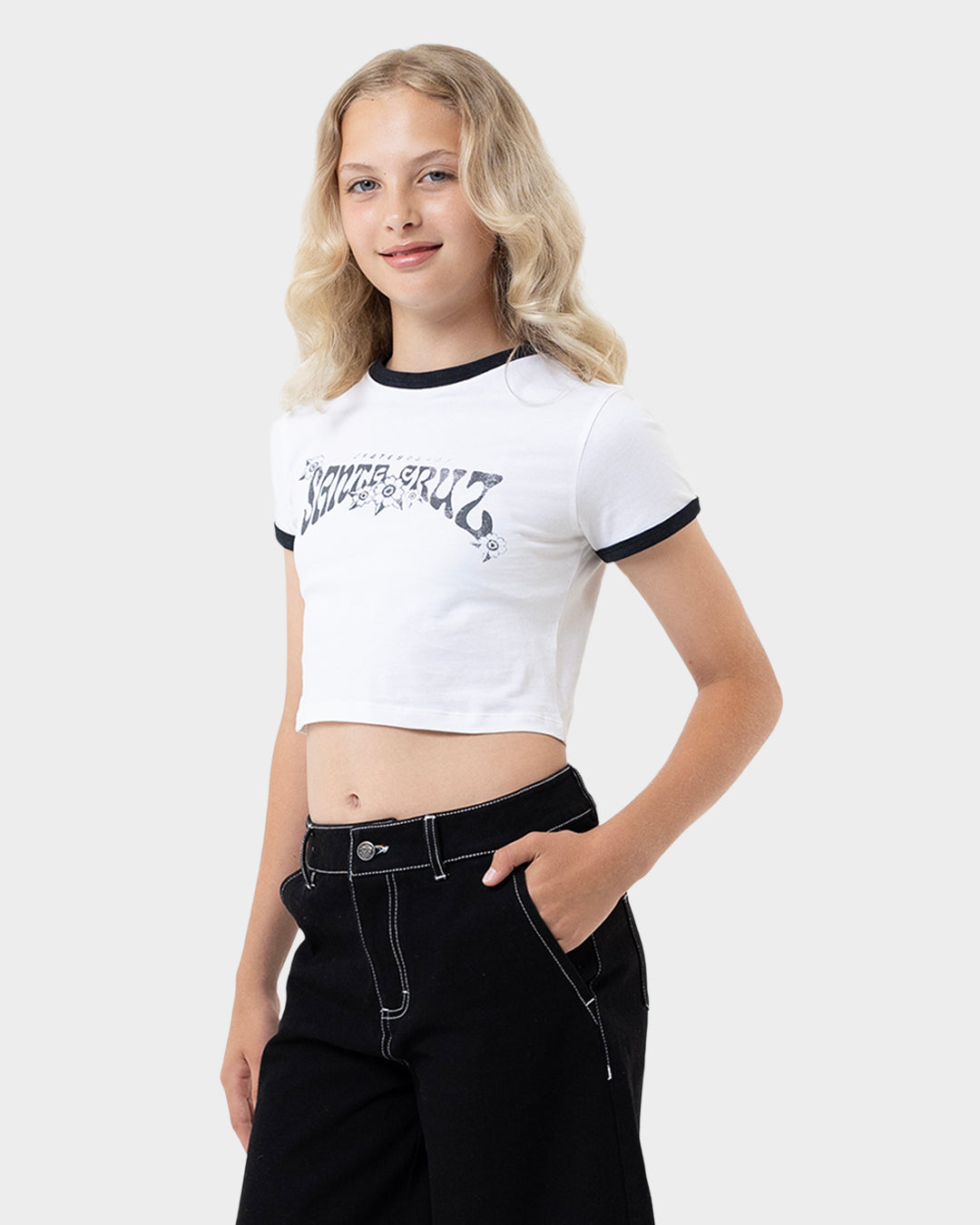 Strange Hibiscus Retro Girls Baby T-Shirt