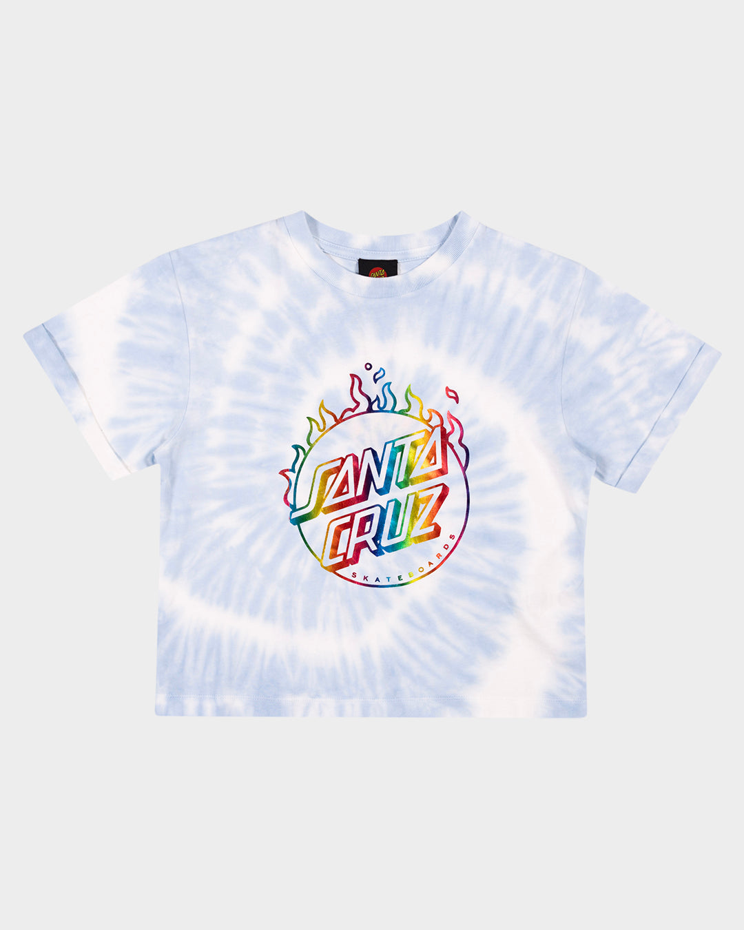 Minimal Burnt Opus Rainbow Girls Cropped T-Shirt