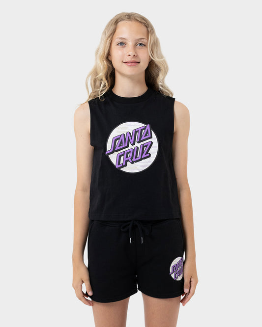 Other Tie Dye Dot Girls Muscle T-Shirt