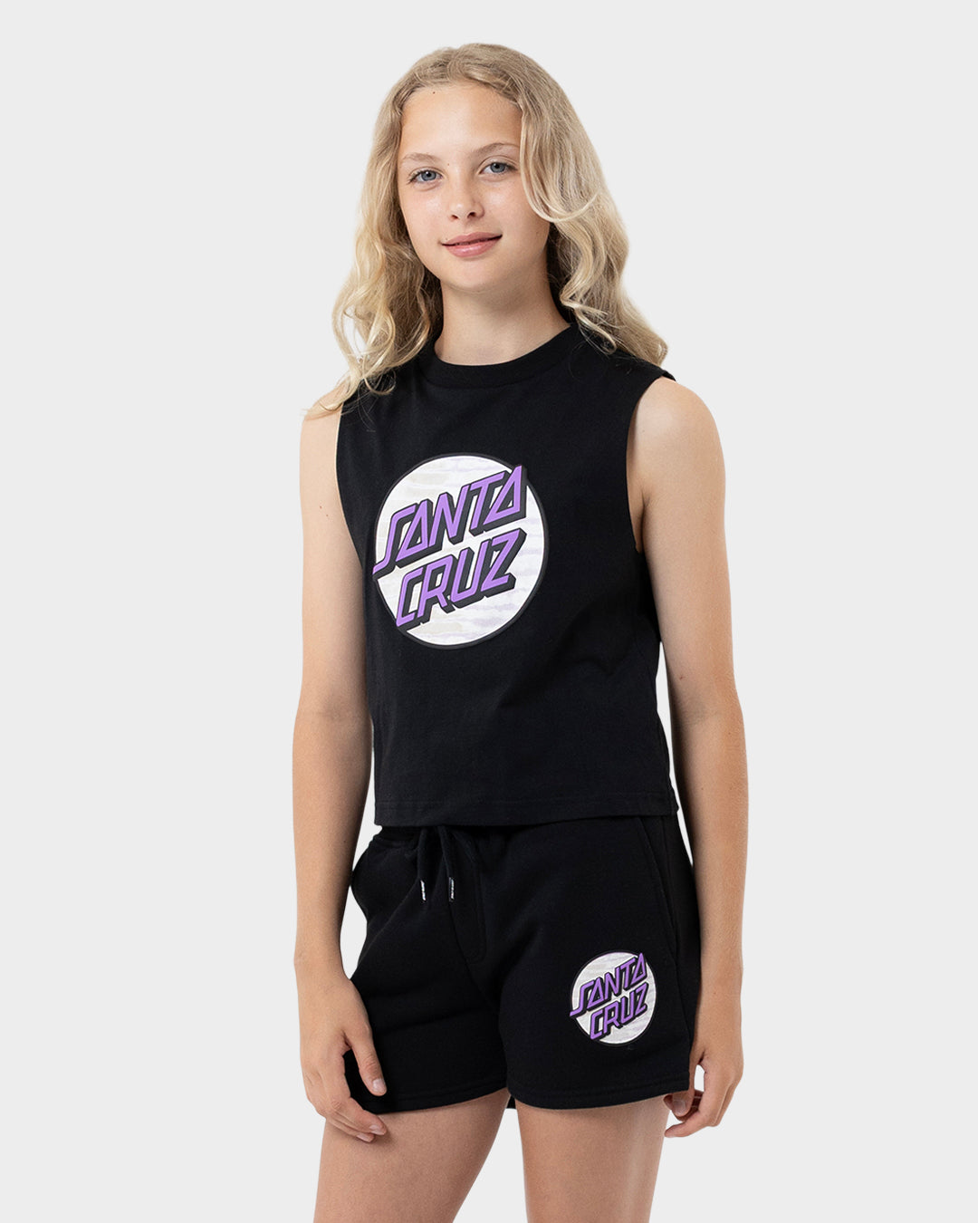 Other Tie Dye Dot Girls Muscle T-Shirt