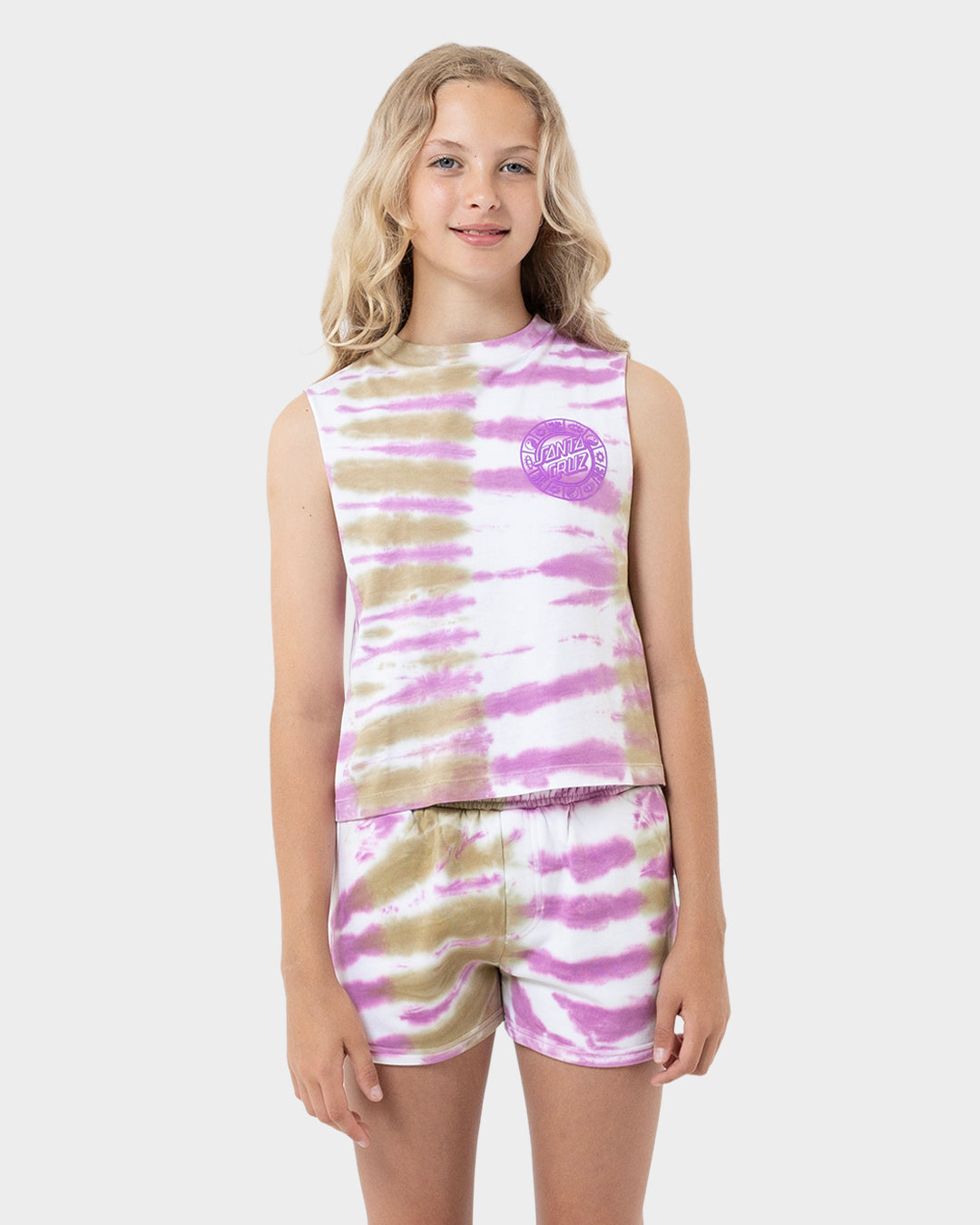 Strange Check Dot Mono Girls Muscle T-Shirt