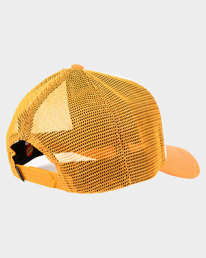 Oval Dot Mono Girls Trucker Hat Orange-cream