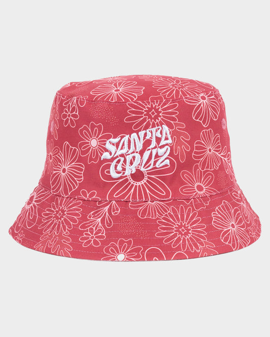 Vibes Girls Reversible Bucket Hat Rose