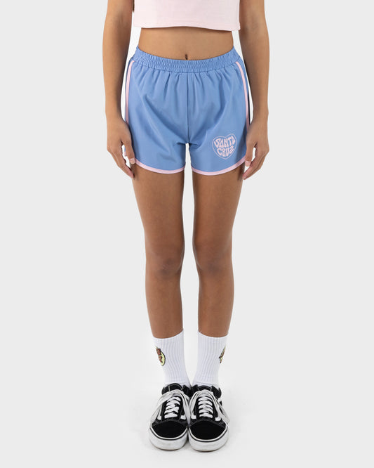 Balloon Heart Girls Shorts Blue-pink